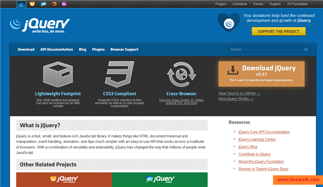 JavaScript库 jQuery 特效和动画