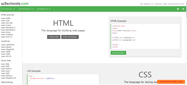 网站开发教程门户,包括HTML、XML、CSS、JavaScript、PHP、ASP等等